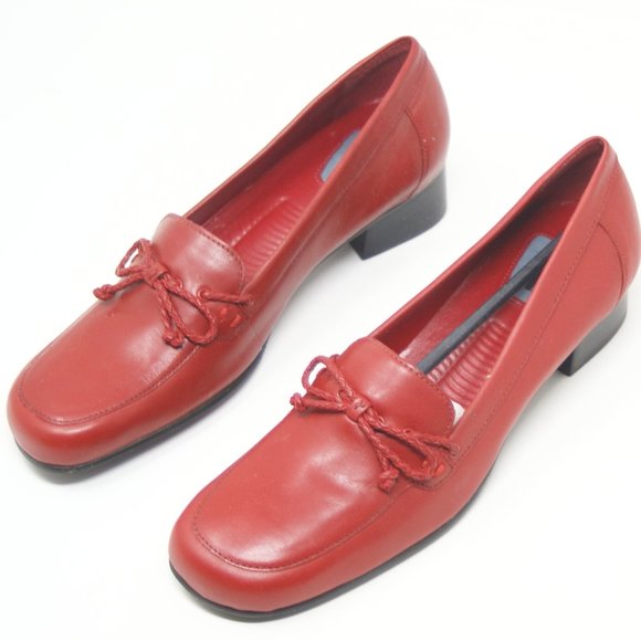 Women's Pumps Red Shoes Size 7 N NIB 1 Inch Heel - Picture 2 of 6